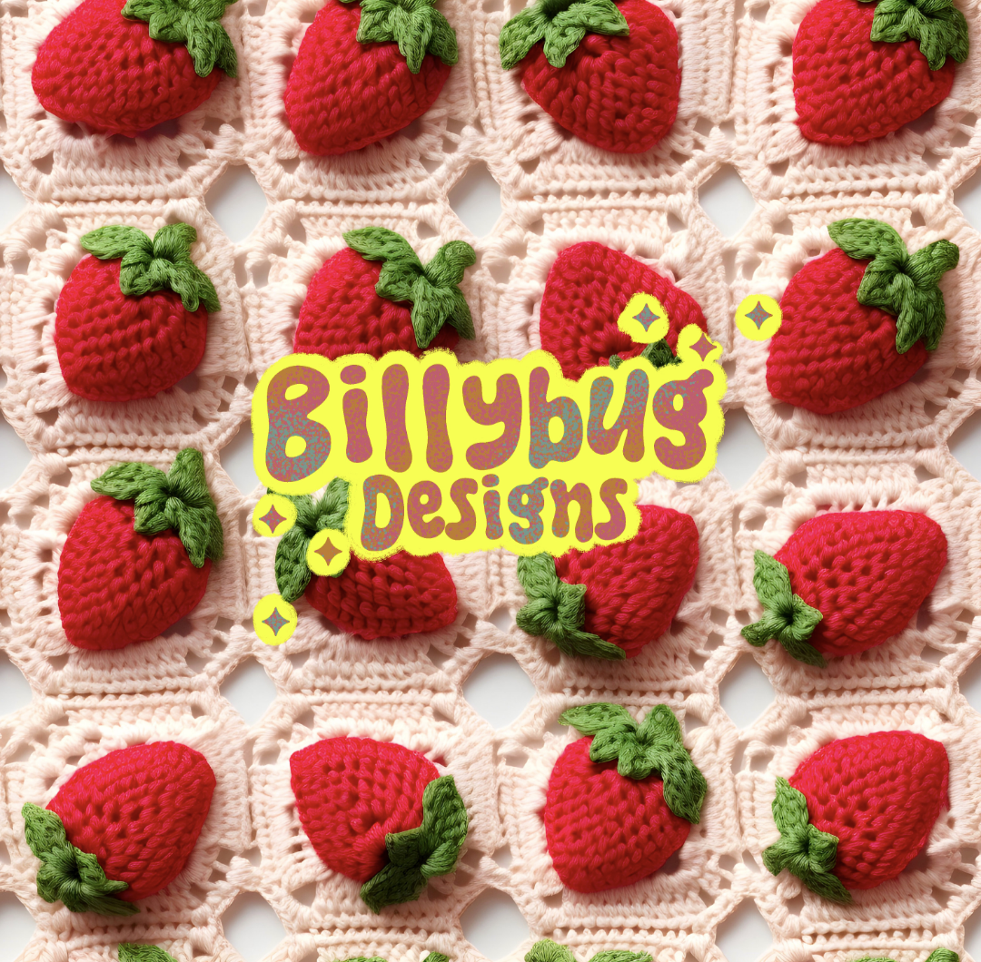 Crochet strawberries